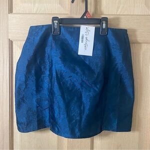 12th Tribe Deep Blue Mini Skirt